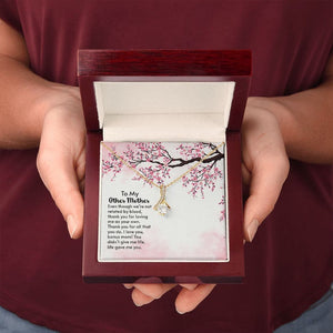 Jewelry, Necklace, Message Card, Pink Cherry Blossom, Mother's Day Gift, Alluring Beauty Necklace To My Other Mother