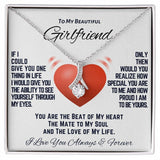 To My Girlfriend Alluring Beauty Necklace, Gift For Girlfriend Birthday, Girlfriend Jewelry Girlfriend Anniversary, Gift From Boyfriend