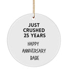 25Th Wedding Anniversary Gift For Couple, 25Th Anniversary Gift Husband, 25Th Anniversary Gift For Him, 25Th Wedding Anniversary Ornament