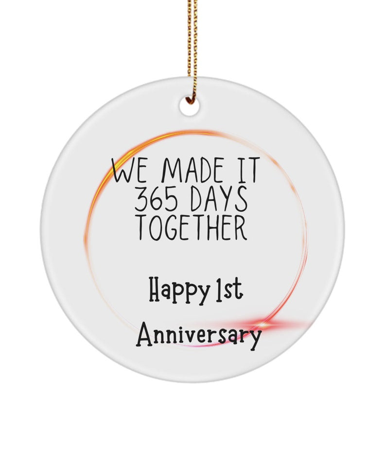 1St Wedding Anniversary, For Couple/ Husband, Gift For Anniversary, Ornament Anniversary, Gift For Husband Wife Couple Anniversary