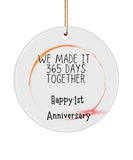 1St Wedding Anniversary, For Couple/ Husband, Gift For Anniversary, Ornament Anniversary, Gift For Husband Wife Couple Anniversary