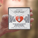 To My Girlfriend Alluring Beauty Necklace, Gift For Girlfriend Birthday, Girlfriend Jewelry Girlfriend Anniversary, Gift From Boyfriend