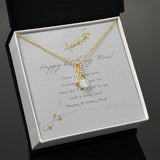 Birthday Gift For Mom - Alluring Beauty necklace, Minimalistic and 14k gold finish, Necklace for Mom