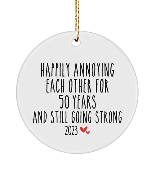 Happy 50Th Anniversary Ornament, 50Th Anniversary Ornament , 50Th Wedding Anniversary Christmas Ornament ,50Th Valentines Day 