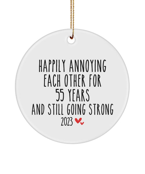 55Th Anniversary Ornament, 55Th Anniversary , 55Th Wedding Anniversary Christmas Ornament ,55Th Valentines Day 