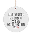 55Th Anniversary Ornament, 55Th Anniversary , 55Th Wedding Anniversary Christmas Ornament ,55Th Valentines Day 