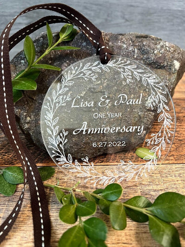 First Christmas Newlywed Gift | Married Anniversary Ornament | Couple Christmas Ornament |  Personalized Wedding Ornament | Wedding Gift