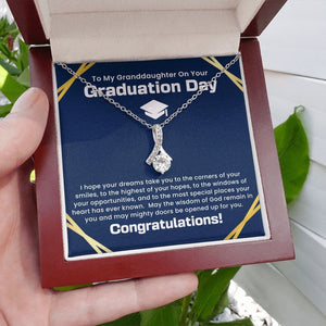 Granddaughter Graduation Jewelry Gift School Senior College Bachelor Masters PhD Doctor Graduation Necklace Alluring Beauty Necklace