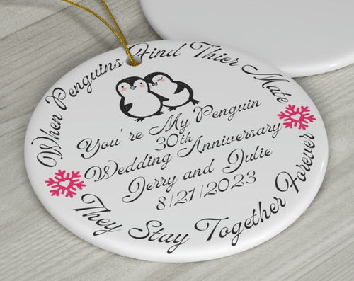 Personalized Anniversary Gift - Wedding Gift For Couple - Anniversary Gift For Her - 1St Anniversary Gift - Anniversary Ornament