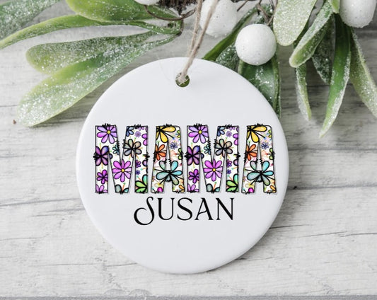 Daisy Coffee Ornament, Daisy Mama Ornament, Personalized Gifts For Mom, Mother'S Day Gift, Daisy Gifts Women, Daisy Ornament, Daisy Ornament