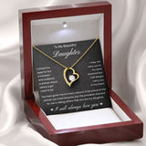 Daughter Gift from Mom and Dad, Forever Love Necklace