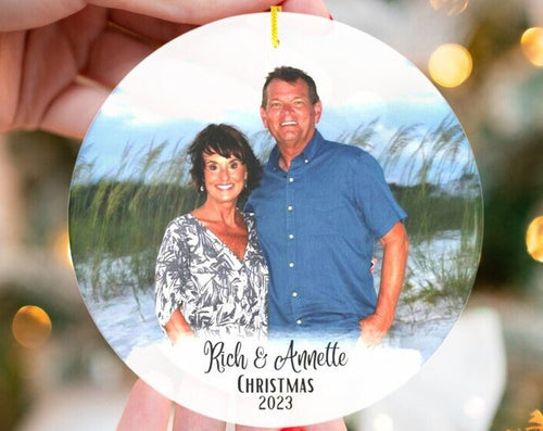 Personalized Family Picture Ornament~Christmas Gift Ornament~Custom Photo Ornament~Memorial Ornament~Family Ornament~Keepsake
