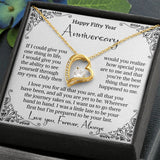 50th Wedding Anniversary Gift For Wife Anniversary Gift Fiftieth Anniversary Gift 50 Year Anniversary Love women Forever Love Necklace