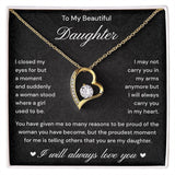 Daughter Gift from Mom and Dad, Forever Love Necklace
