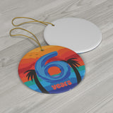 6Th Anniversary Ornament, Memorabilia, Celebratory Ornament Customizable Names And Date Option