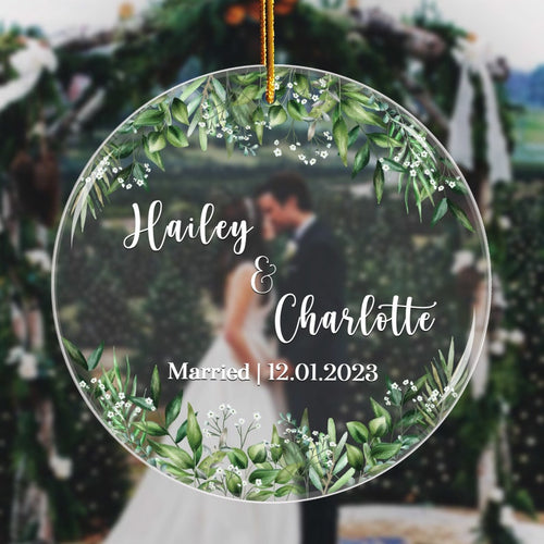 Custom Wedding Venue Ornament, Personalized Wedding Gift Ornament, Newly Married Gift Wedding Anniversary, Ornament Bridal Gift Ornament