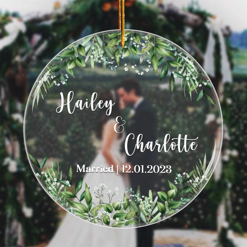 Custom Wedding Venue Ornament, Personalized Wedding Gift Ornament, Newly Married Gift Wedding Anniversary, Ornament Bridal Gift Ornament