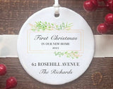 New Home Ornament, Custom Ornament, Personalized Gifts, Christmas Ornaments, Christmas Decor, Gift For Her, Gift For Him, Christmas Gifts