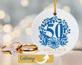50Th Wedding Anniversary, 50Th Anniversary Ornament, Customized Anniversary Gift, Gift For 50Th Wedding Anniversary, Gift From The Kids