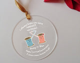 Always Knew You Were Marriage Material Funny 2Nd Anniversary Wife, Husband Wife Cute Anniversary Gift For Her Acrylic Ornament Favors