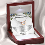 My Granddaughter, Granddaughter Gift, Interlocking Hearts Necklace
