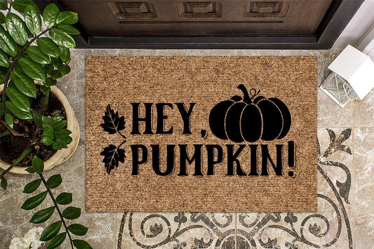 Hey Pumpkin Fall Door Mat