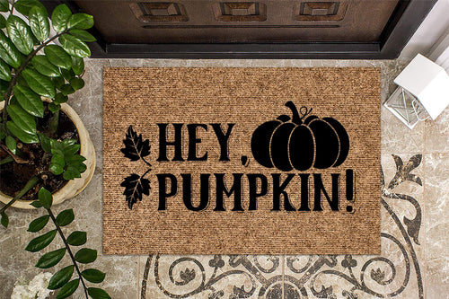 Hey Pumpkin Fall Door Mat