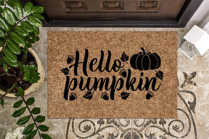 Hello Pumpkin Door Mat