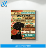 I'Ll Be There Black Labrador Wall Art Canvas