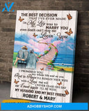 I'll Be With My Husband And My Best Friend Personalized Canvas
