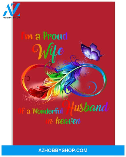 I'm a proud wife of a wonderful husband in heaven Widow poster