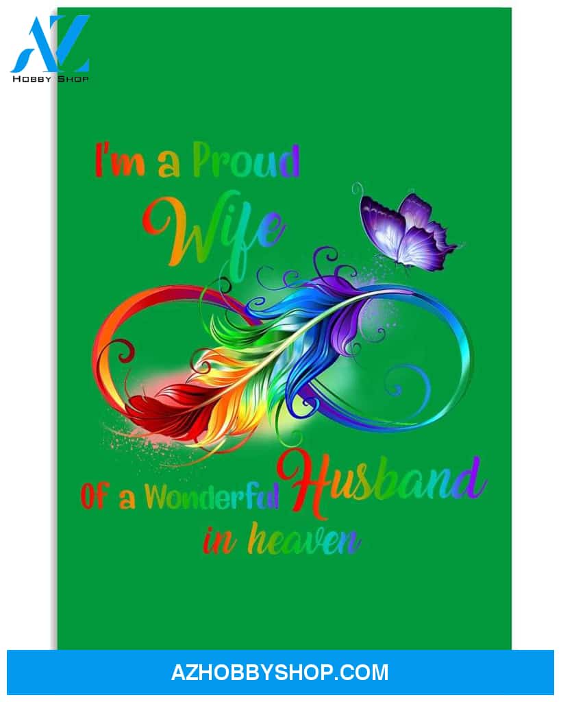 I'm a proud wife of a wonderful husband in heaven Widow poster