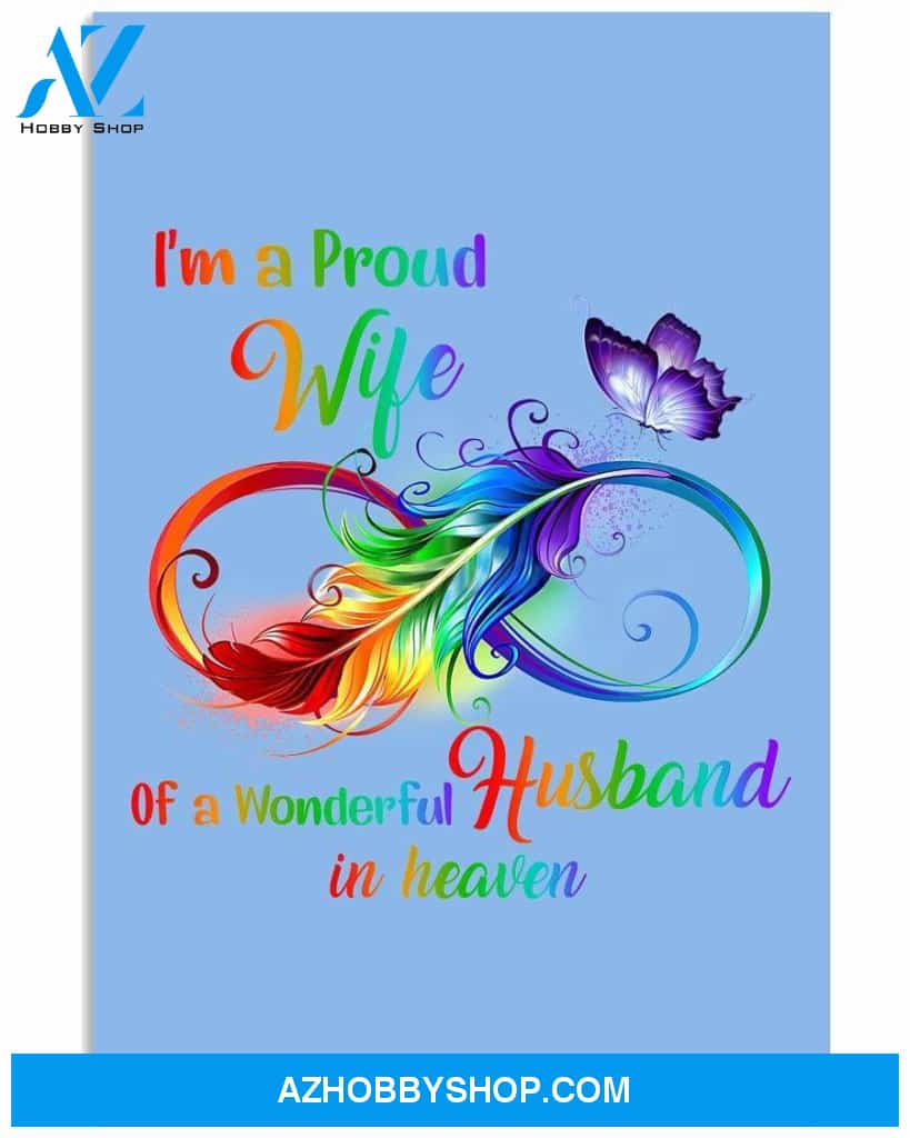 I'm a proud wife of a wonderful husband in heaven Widow poster
