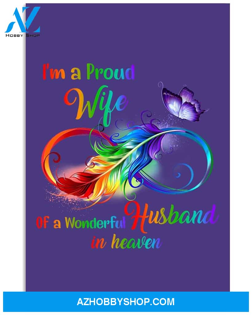 I'm a proud wife of a wonderful husband in heaven Widow poster
