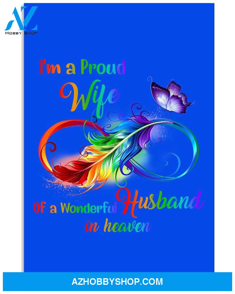 I'm a proud wife of a wonderful husband in heaven Widow poster