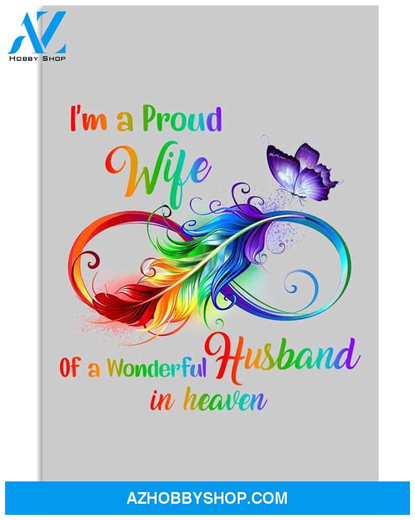 I'm a proud wife of a wonderful husband in heaven Widow poster