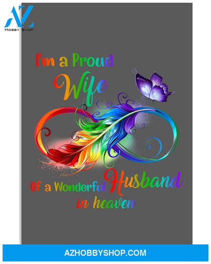 I'm a proud wife of a wonderful husband in heaven Widow poster