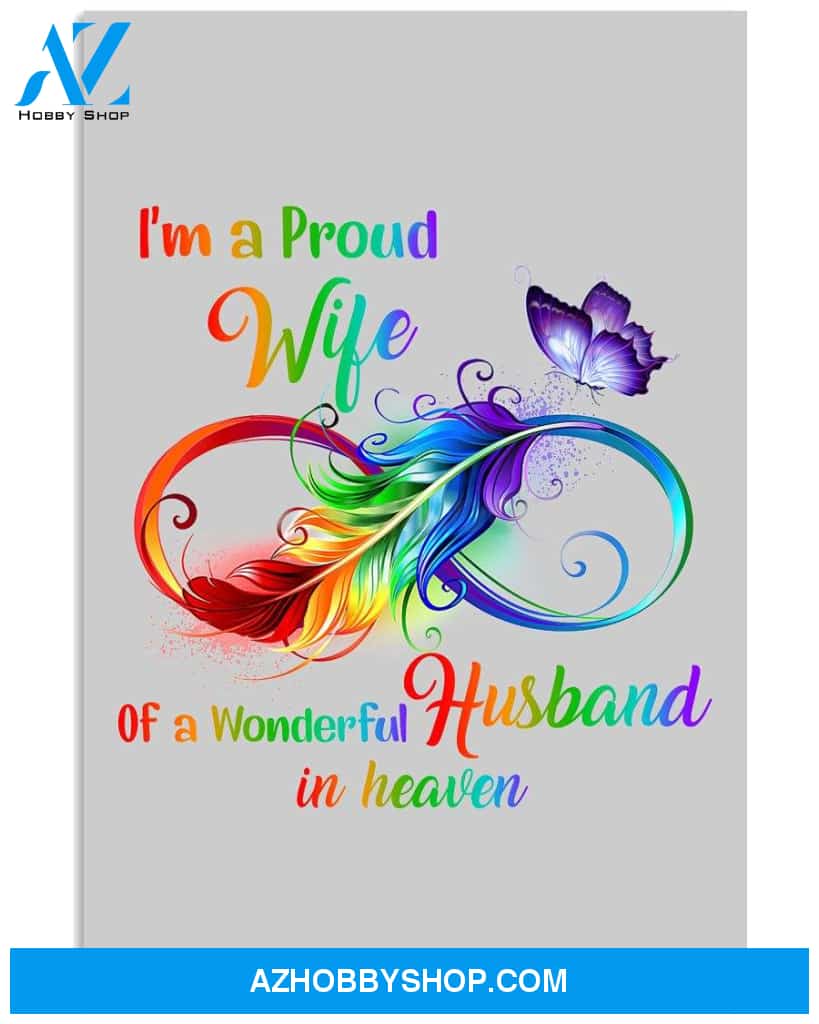 I'm a proud wife of a wonderful husband in heaven Widow poster