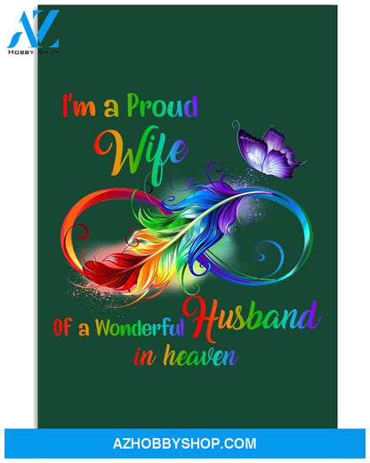 I'm a proud wife of a wonderful husband in heaven Widow poster