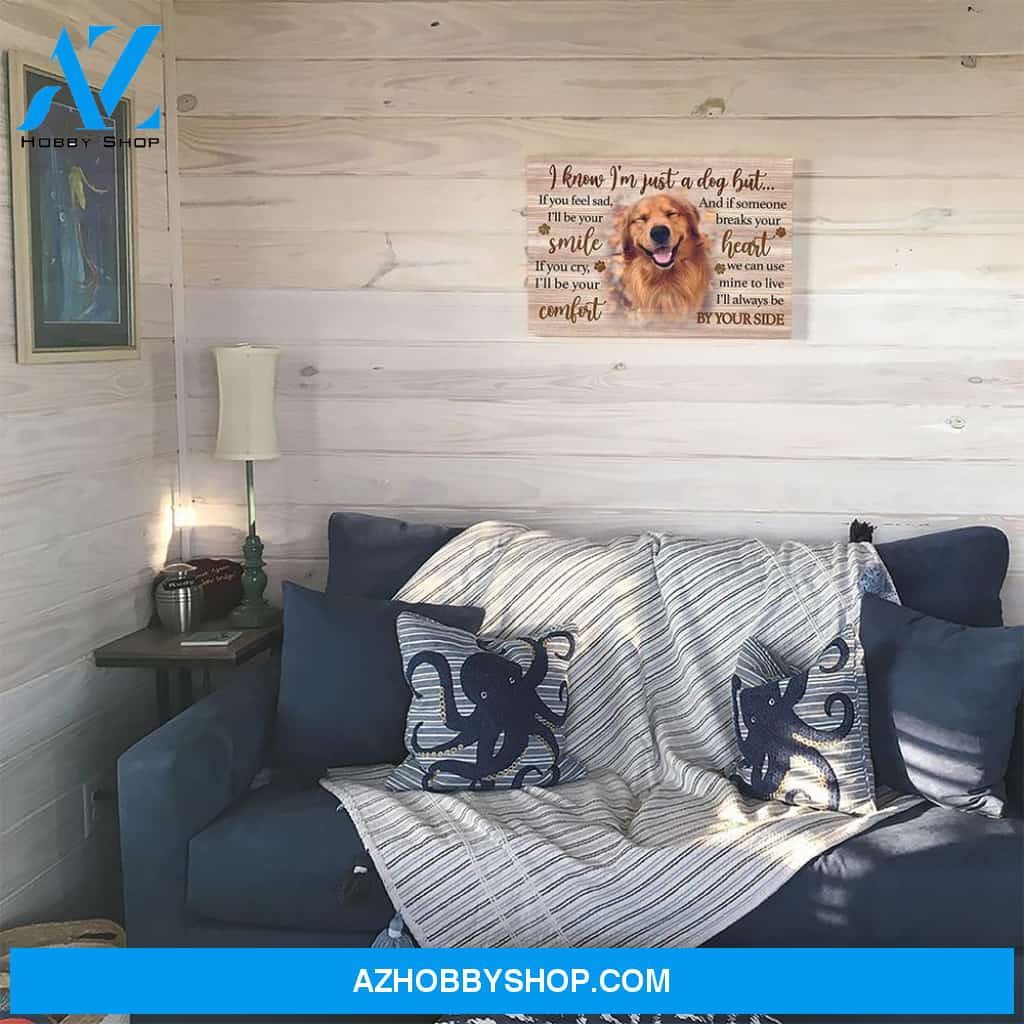 I'm Just A Dog - Personalized Custom Photo Matte Canvas
