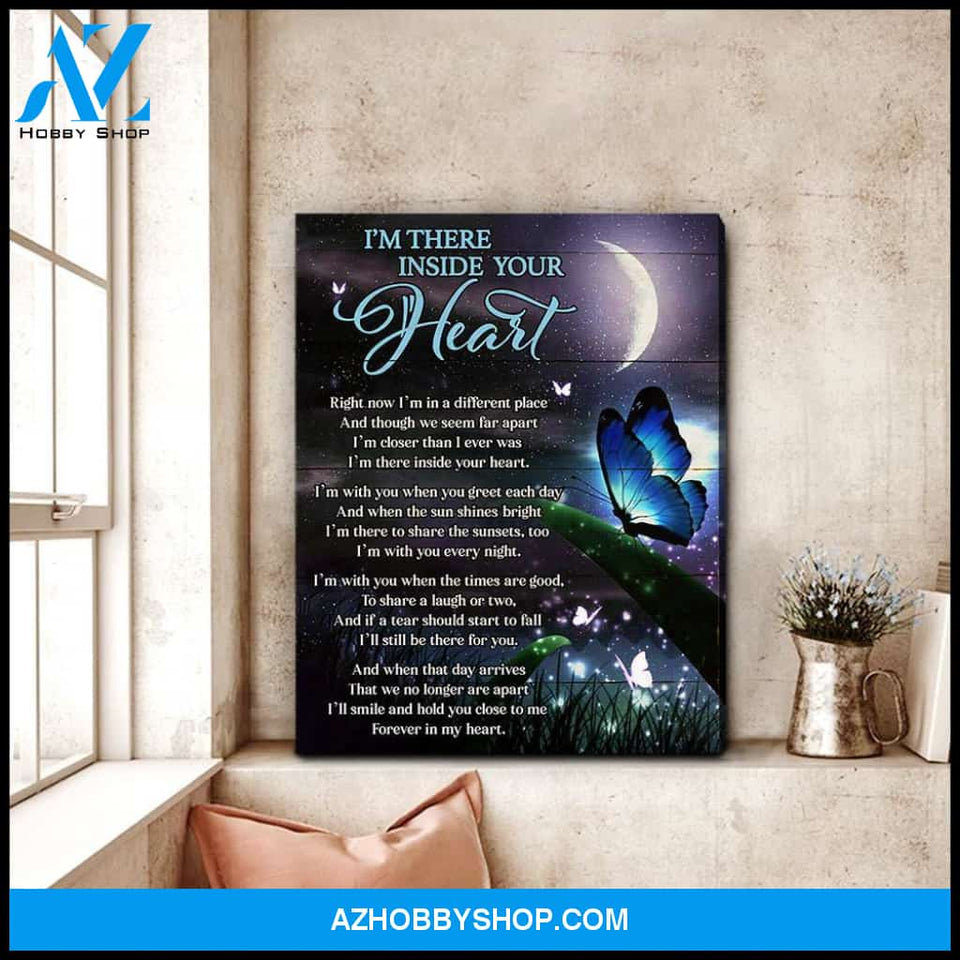 Zalooo I'M There Butterfly Cardinal Wall Art Canvas