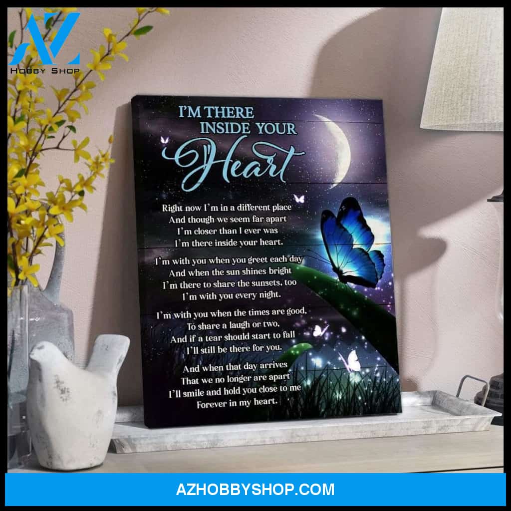 Zalooo I'M There Butterfly Cardinal Wall Art Canvas