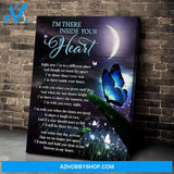 Zalooo I'M There Butterfly Cardinal Wall Art Canvas