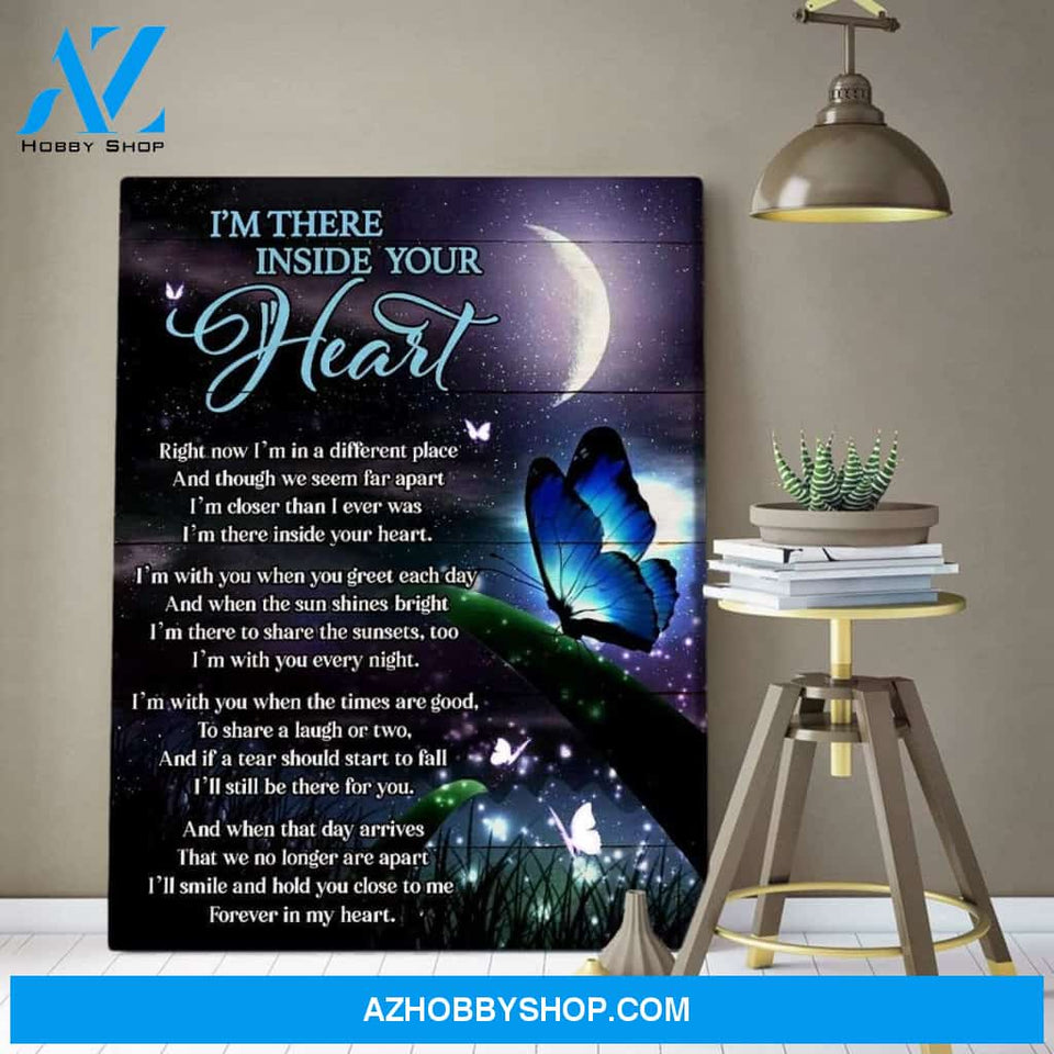 Zalooo I'M There Butterfly Cardinal Wall Art Canvas