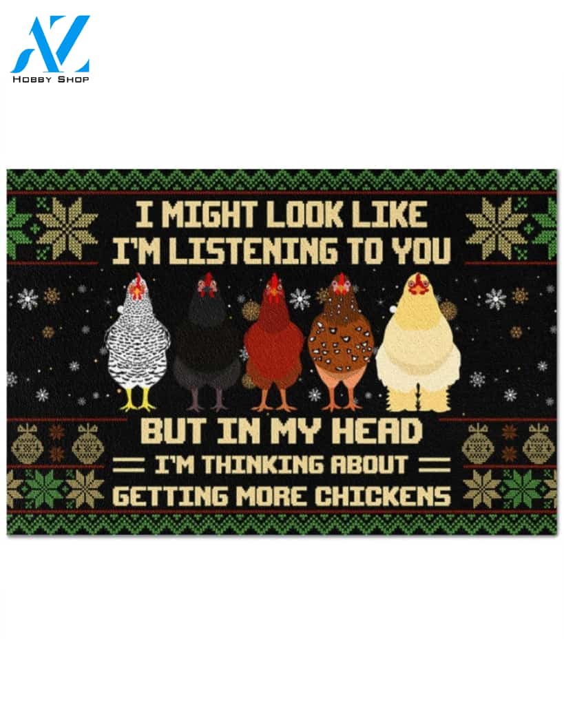 I'm Thinking About Getting More Chickens Funny Doormat Gift For Chicken Lovers Birthday Gift Home Decor Warm House Gift Welcome Mat