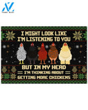 I'm Thinking About Getting More Chickens Funny Doormat Gift For Chicken Lovers Birthday Gift Home Decor Warm House Gift Welcome Mat