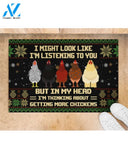 I'm Thinking About Getting More Chickens Funny Doormat Gift For Chicken Lovers Birthday Gift Home Decor Warm House Gift Welcome Mat