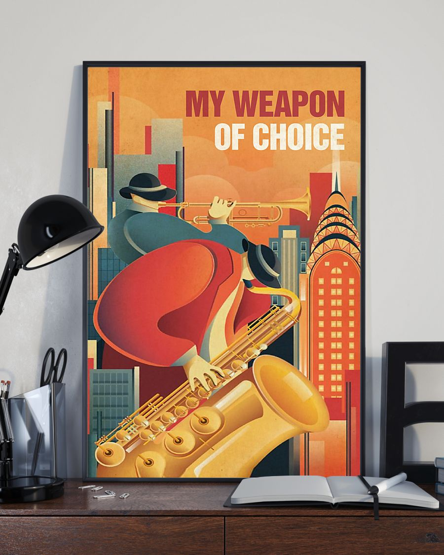 Top #155 Trumpet My Weapon Of Choice Canvas Wall Art, Wall Art Prints Unique Gifts