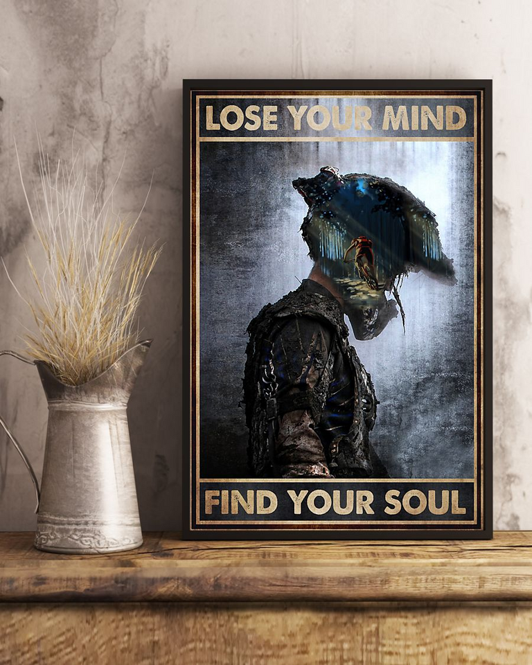 Mountain Cycling Poster Lose Your Mind Find Your Soul Vintage Poster Canvas, Wall Decor Visual Art