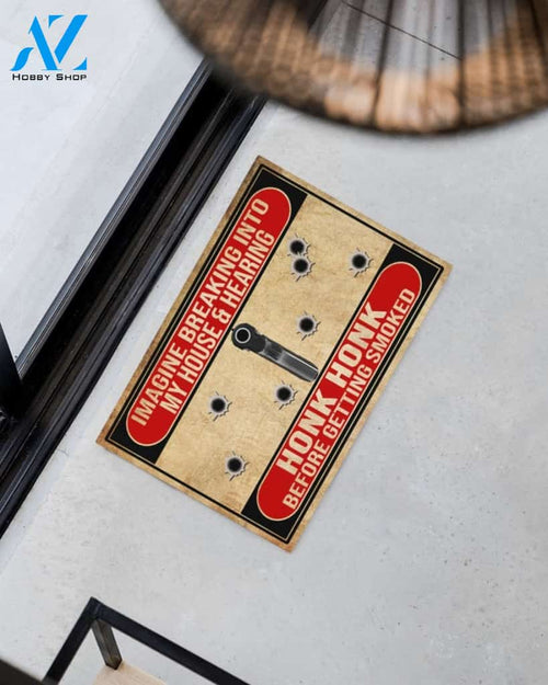 Imagine Breaking Into My House Funny Doormat Gift For Friend Family Home Decor Warm House Gift Welcome Mat